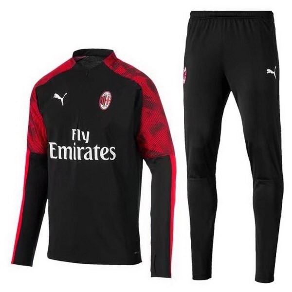 Chandal AC Milan 2019 2020 Negro Rojo